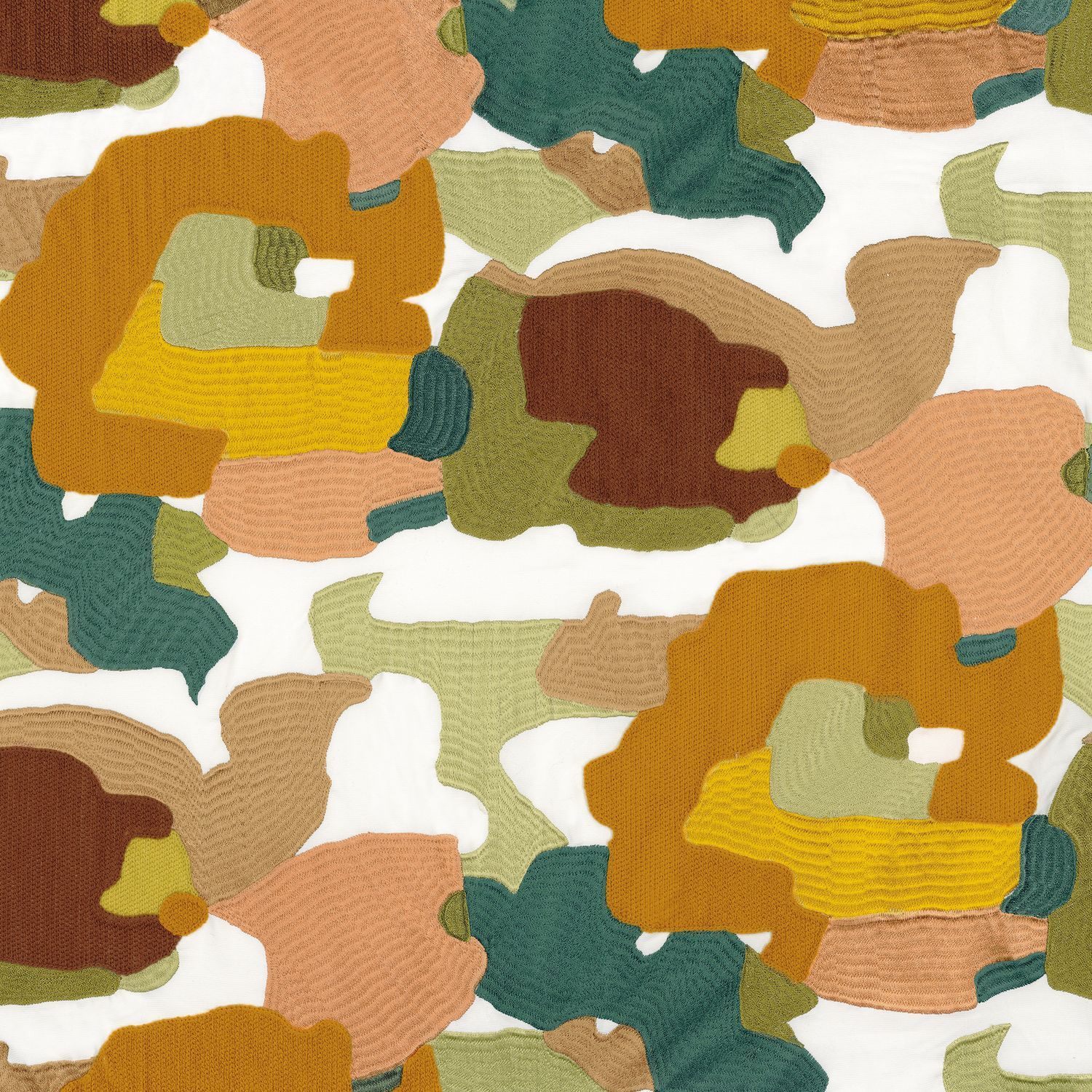 Многоцветная хлопковая вышитая ткань Casamance Parade ARCH-00090781 - Вид №9