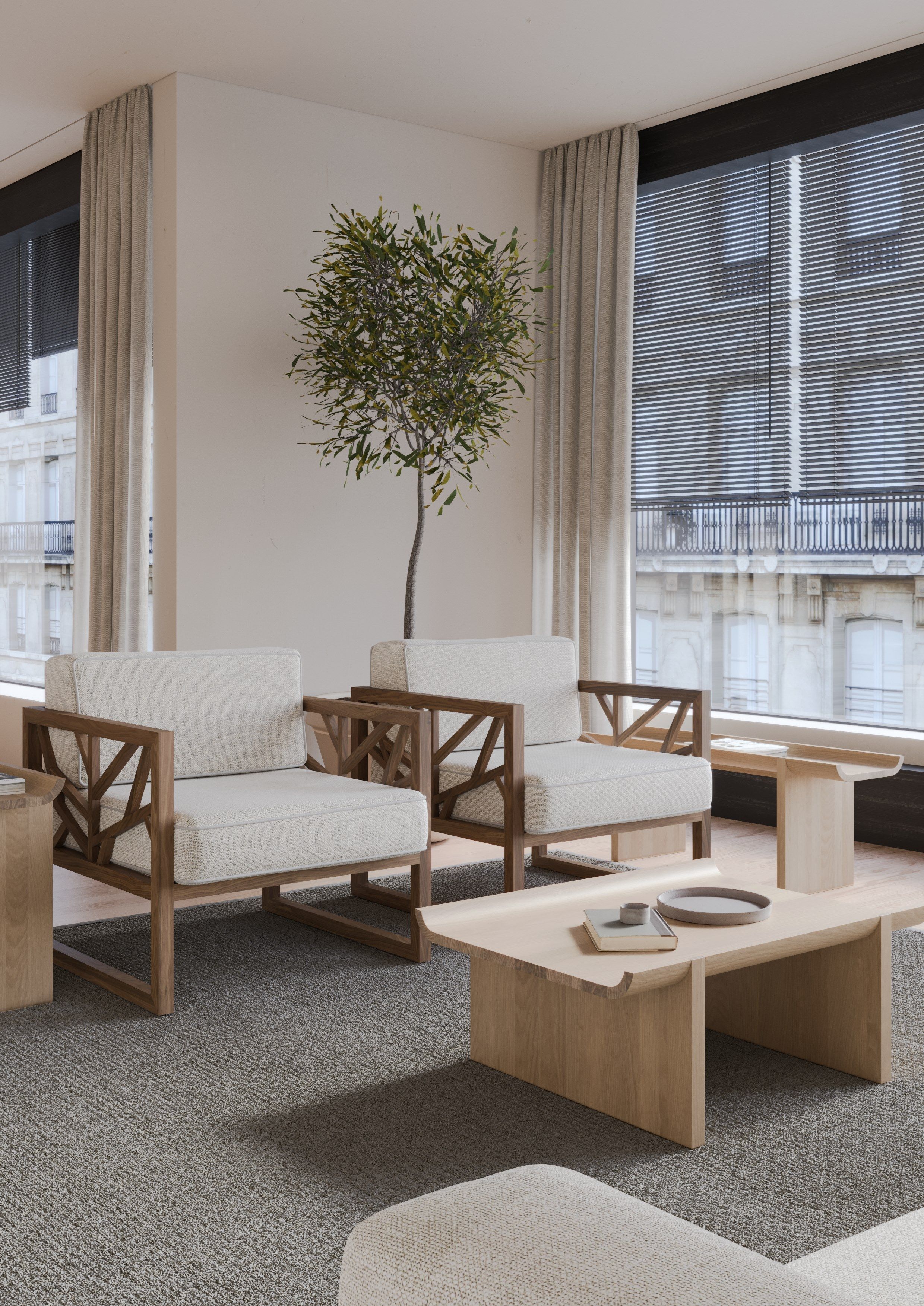 Тканевое кресло с подлокотниками Wewood TREE ARCH-00122973 - Вид №6