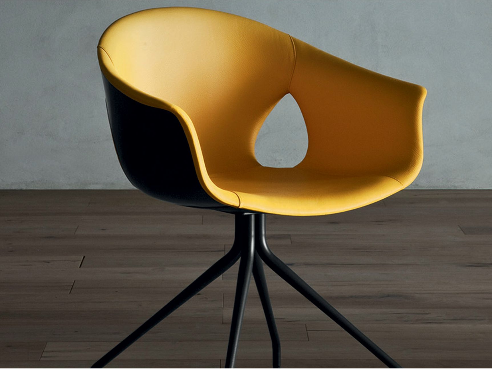 Кожаный стул с подлокотниками Poltrona Frau коллекция-столы и стулья ARCH-00127851 - Вид №2