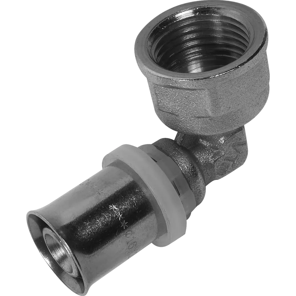 Угол комбинированный 90° Valtec 1/2"x16 мм ВР никелированная латунь VTM.252.N.001604 STLM-2034787