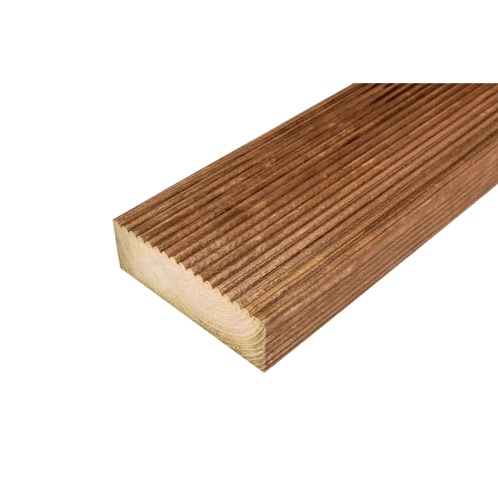 Террасная доска 32x90x2000 мм двусторонний вельвет 0.18 м² РУСШПАЛА STLM-2188698