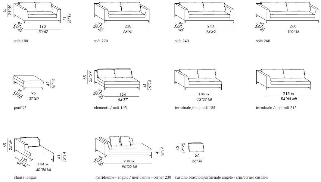 Meridiani Мягкая кушетка Louis up sun-id-1365972 - Вид №6