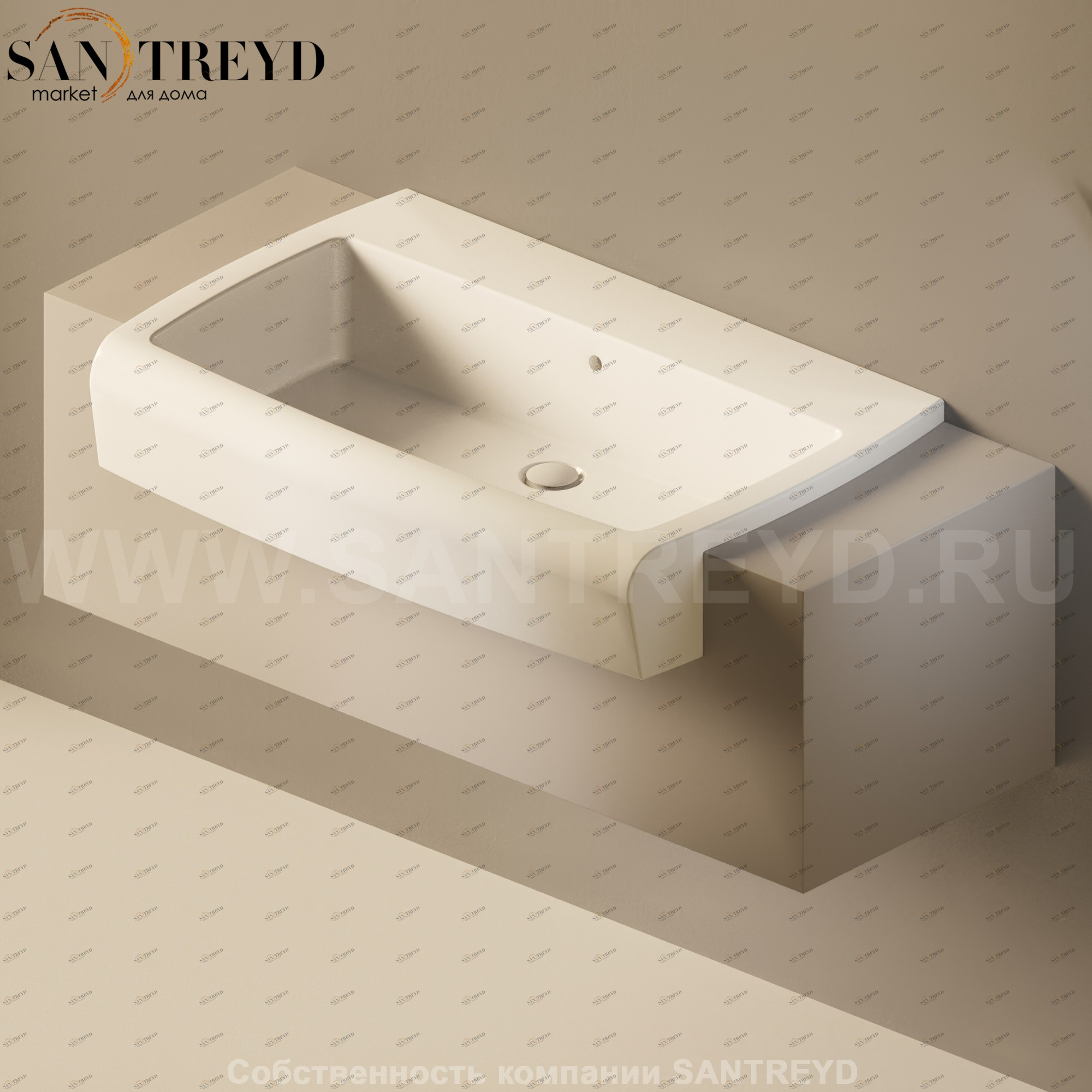 Flaminia UNA Консоль для раковины от 200 до 240 см серая UNA90C2.1019 Ceramica Flaminia UNA90C21019