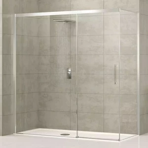 Душевой уголок 140x90 ROSE ROSSE PH+F Novellini ROSE ROSSE с серебристым профилем