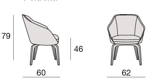 CTS SALOTTI Кресло с подлокотниками Anna sun-id-1455036 - Вид №1
