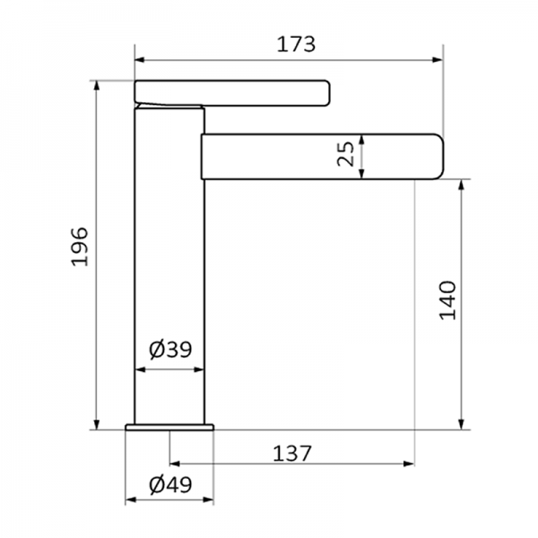 Смеситель для раковины AXIS GRB MIXERS 74531740 - Вид №1