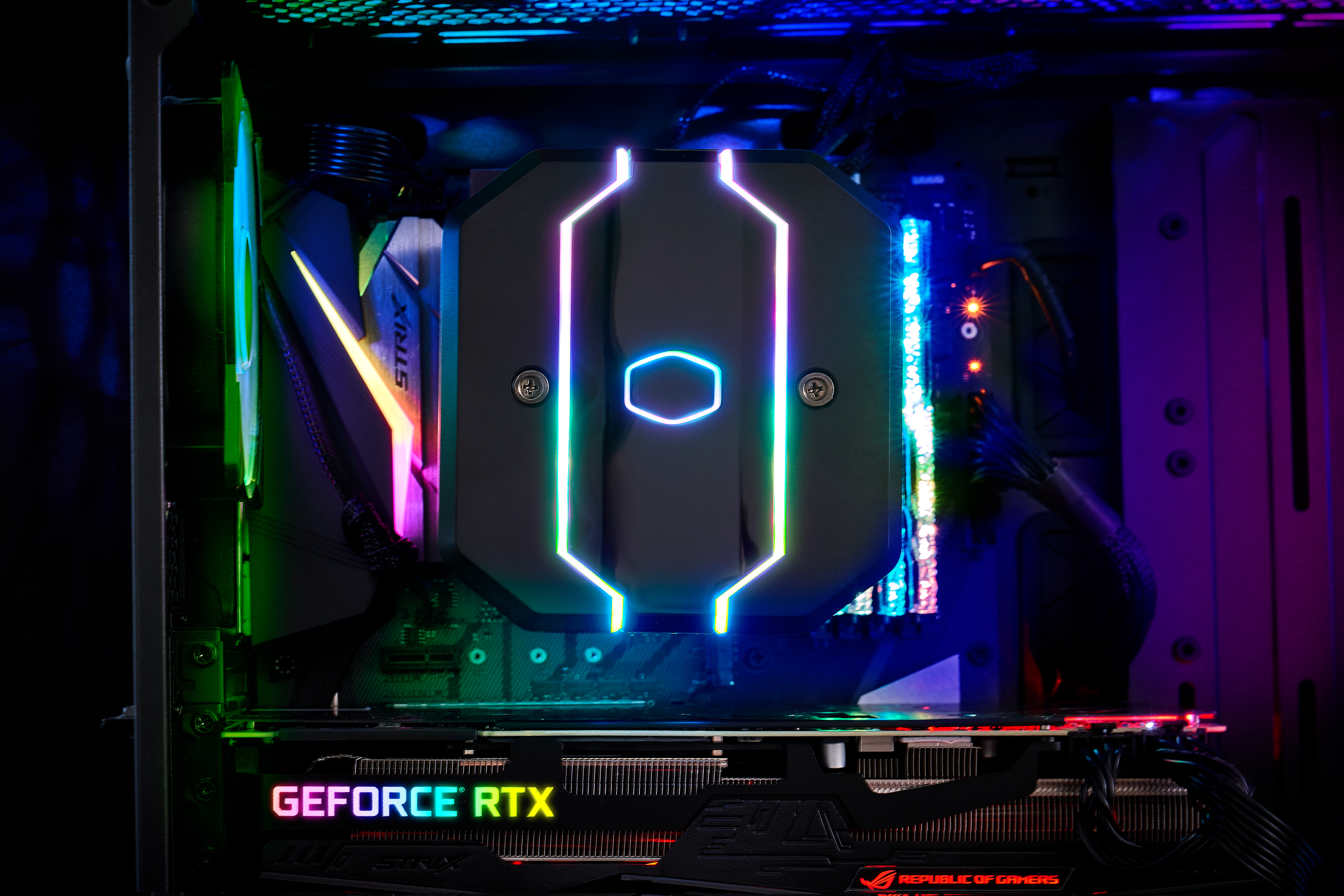 MAM-D6PN-120PA-R1 cpu air ma620m, 650-2000 rpm, 200w, argb led fan, argb led controller, full socket support Cooler Master Santreyd  - Вид №12