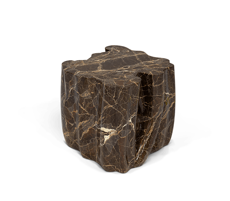 0-038 Монохромный коричневый столик из искусственного мрамора Boca Do Lobo  - Вид №8