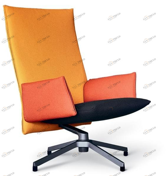 KNOLL Кресло поворотное на 4-х спицах с подлокотниками Pilot sun-id-1394489