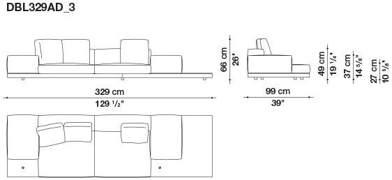 B&B Italia Кожаный диван Dock sun-id-1441060 - Вид №195