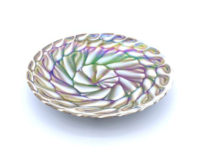 Тарелка для фруктов из муранского стекла ручной работы