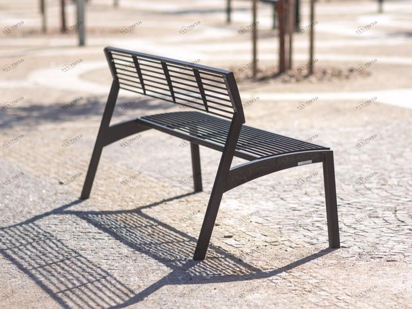 mmcité1 Скамья из оцинкованной стали со спинкой Vera sun-id-1395580