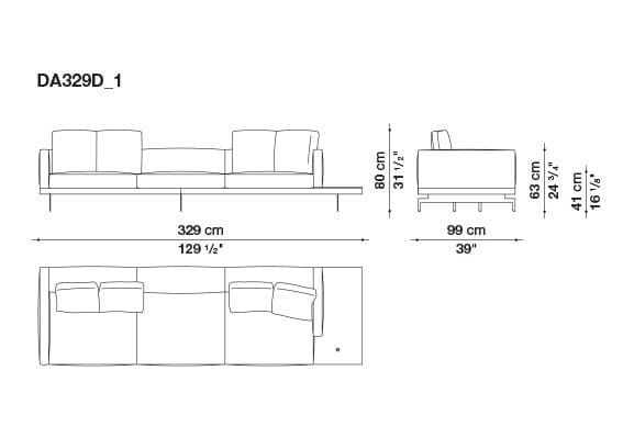 Кожаный диван B&B Italia док ARCH-00130675 - Вид №95