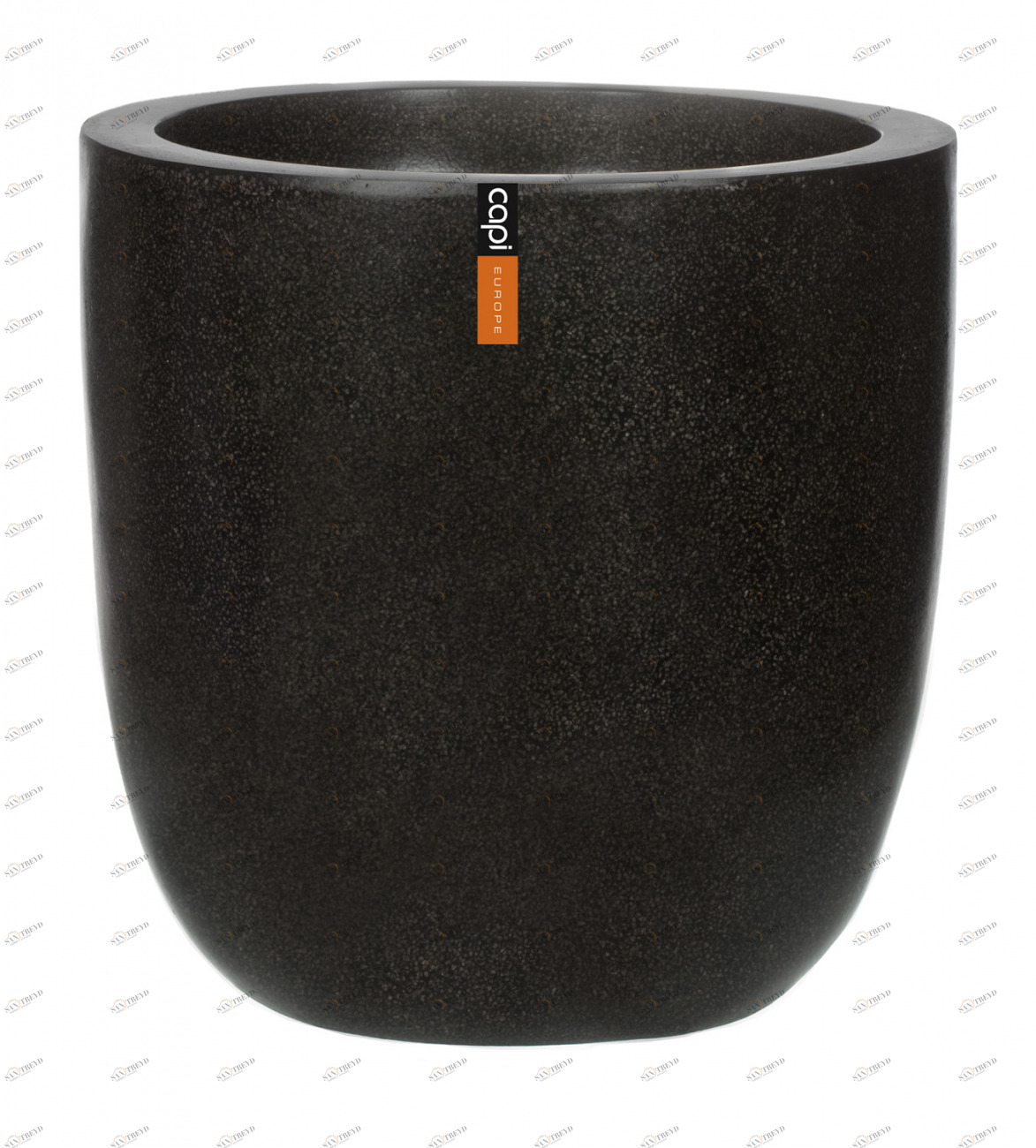 Уличный вазон 27х27 см черный мрамор "Альма" LE-VILLAGE СОВРЕМЕННЫЙ 117221 Черный 