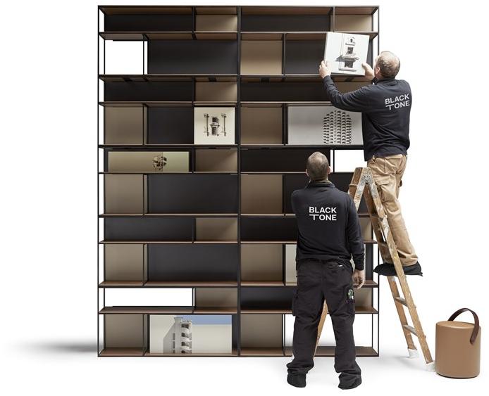 José Martínez Medina Модульный открытый книжный шкаф Blacktone sun-id-1387919 - Вид №9