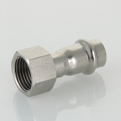 VTi.908.I.003506 Пресс-фитинг из нержавеющей стали с накидной гайкой Valtec 35 мм х 1"  - Вид №3
