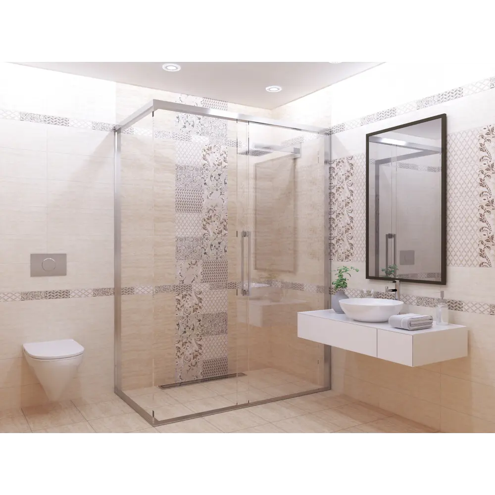 Плитка напольная Azori Marmi 42x42 см 1.23 м² цвет бежевый STLM-2159092 - Вид №4