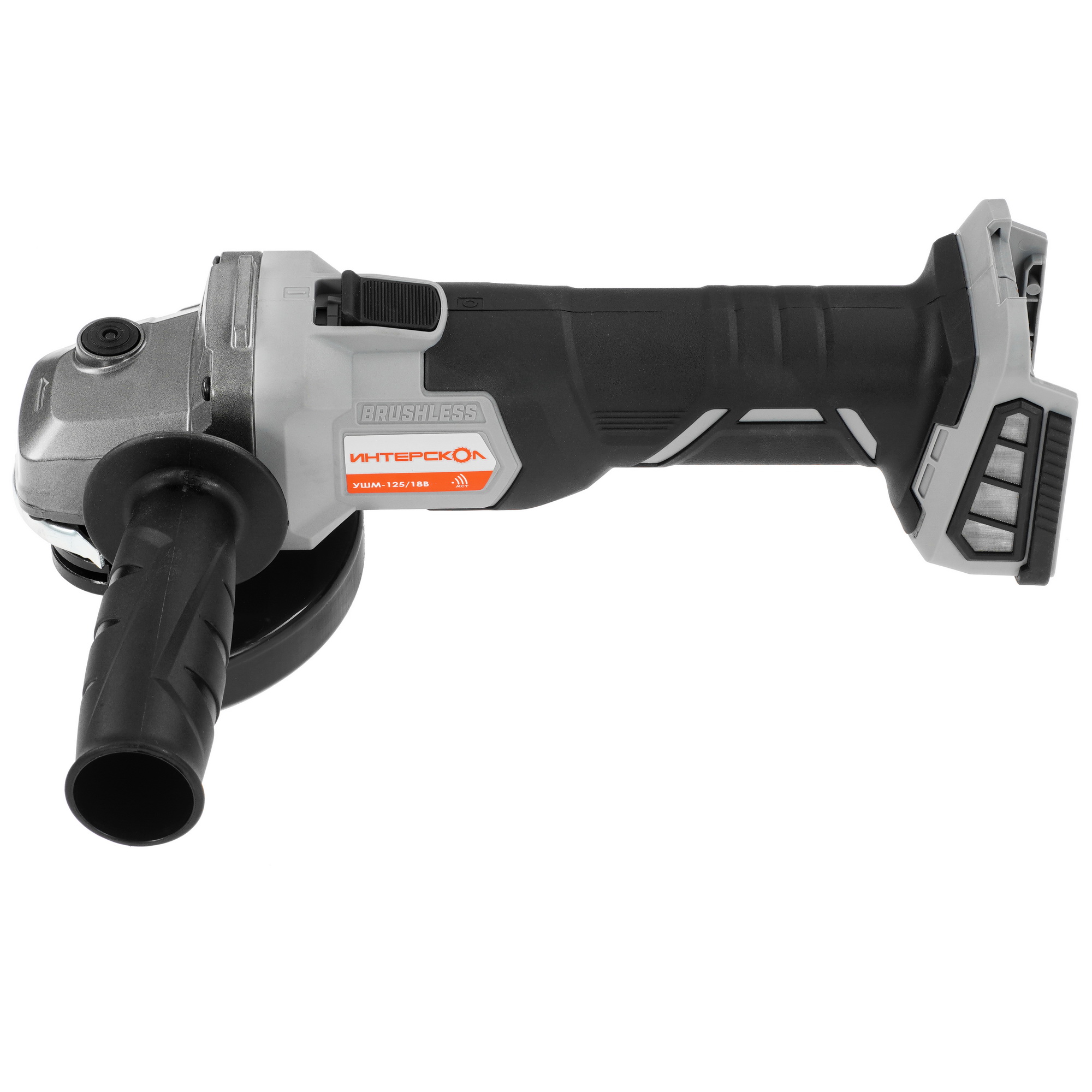 Углошлифовальная машина (УШМ) Интерскол 125/18В АПИ 18V  , Без ЗУ, Без АКБ 5407528 STDN-0011080 - Вид №2