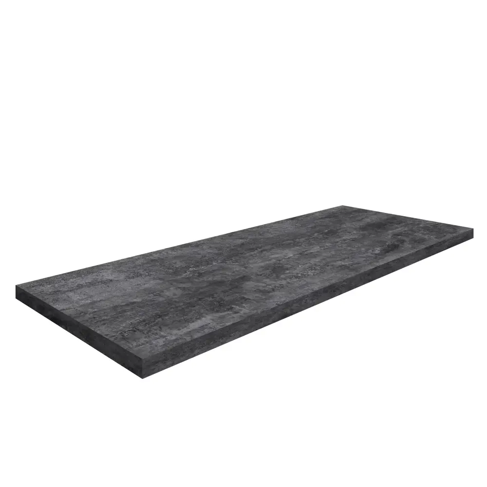 Столешница KONSENSA Бетон темный 80x120x3.8 см ДСП цвет серый ДСП Прямой угол STLM-2050314 - Вид №4