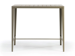 Высокий прямоугольный садовый стол из тикового дерева