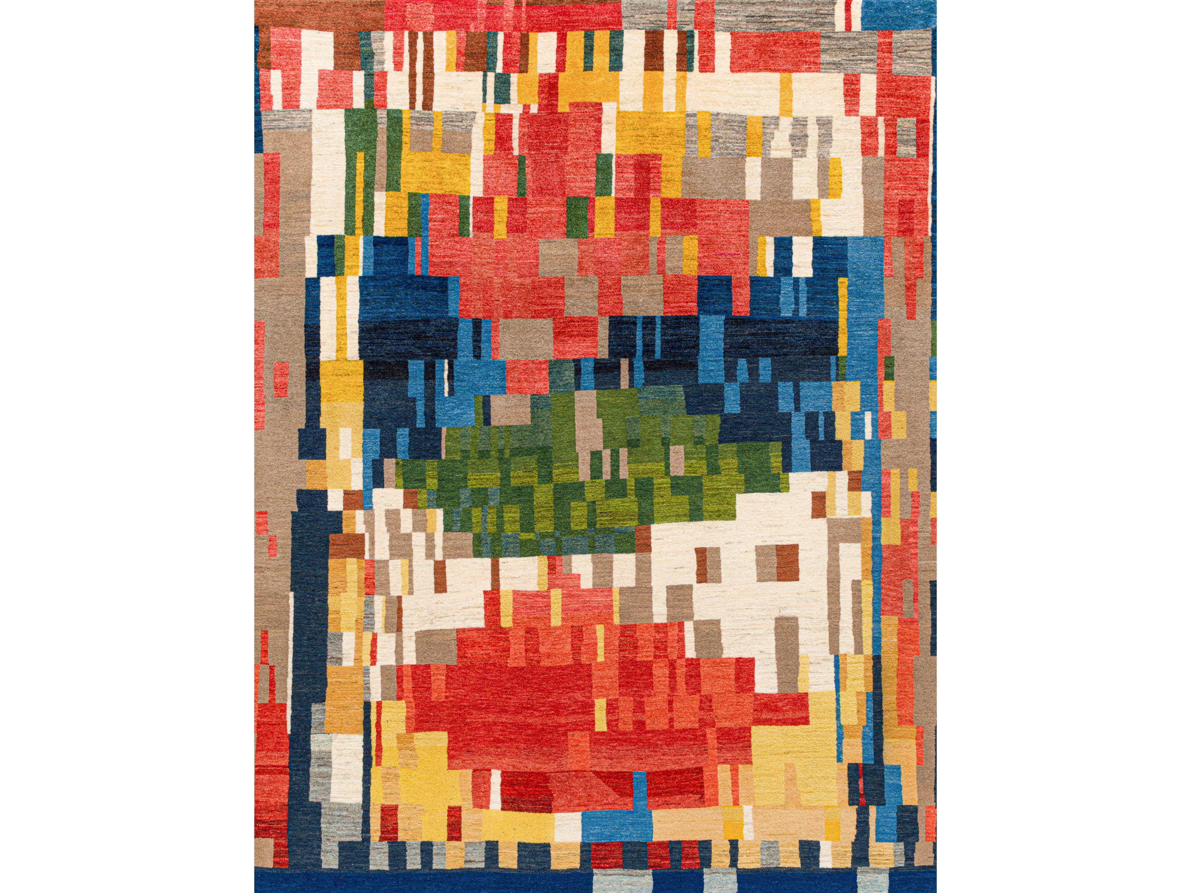 Прямоугольный шерстяной ковер Zollanvari Gabbehs Glitch ARCH-00042756 - Вид №1