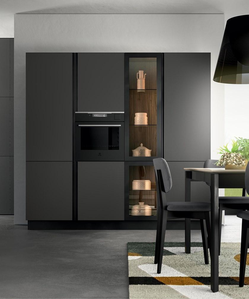 Febal Casa Современная кухня из лакированного дерева со встроенными ручками sun-id-1467041 - Вид №2