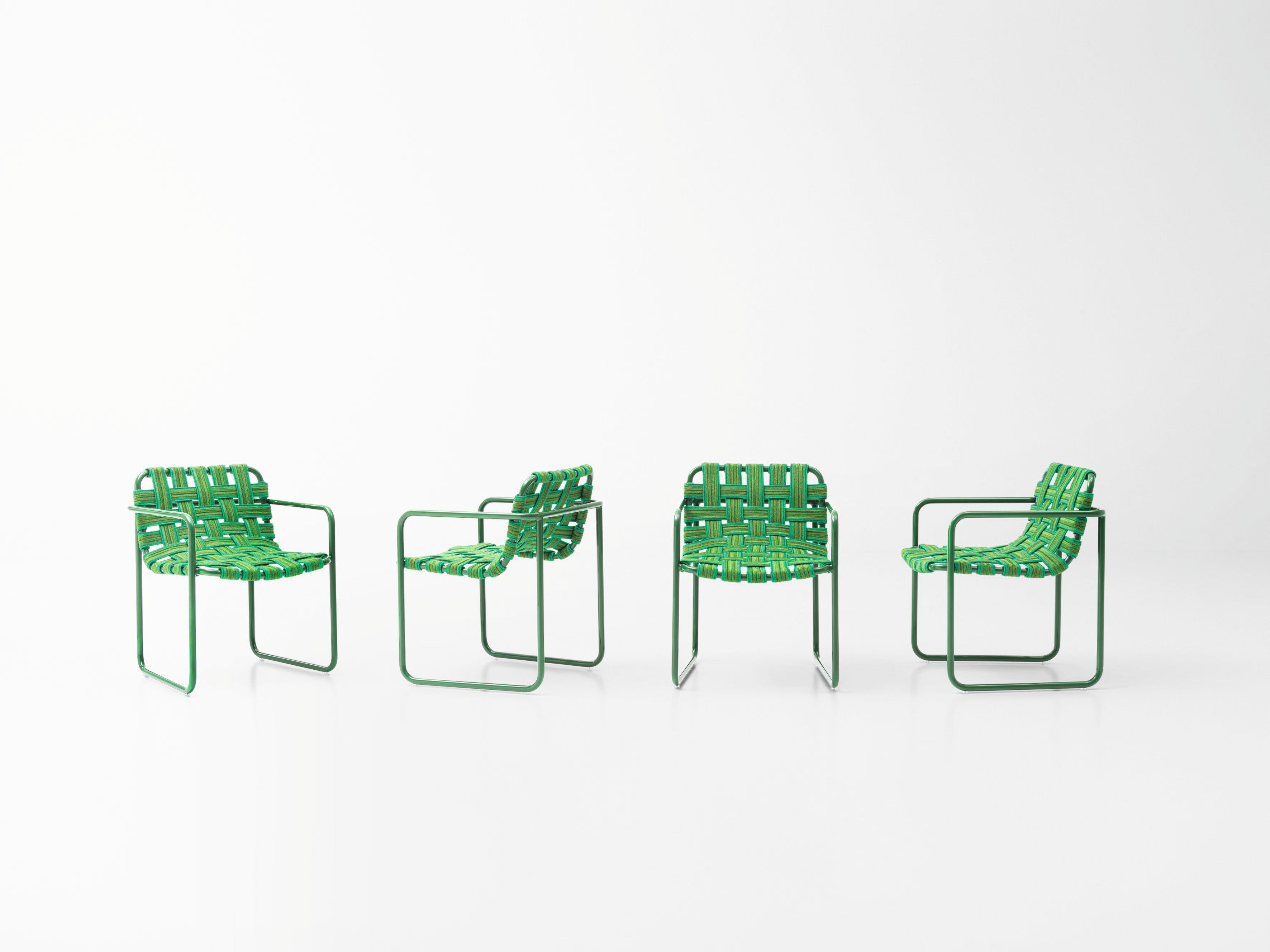 Алюминиевый стул с порошковым покрытием с подлокотниками Paola Lenti Балеарские острова ARCH-00124579 - Вид №1