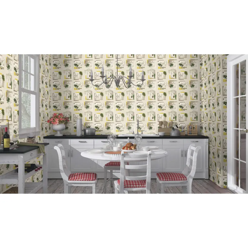 Обои виниловые Rasch Deco Relief бежевые 0.53 м 307405 STLM-2136425 - Вид №3