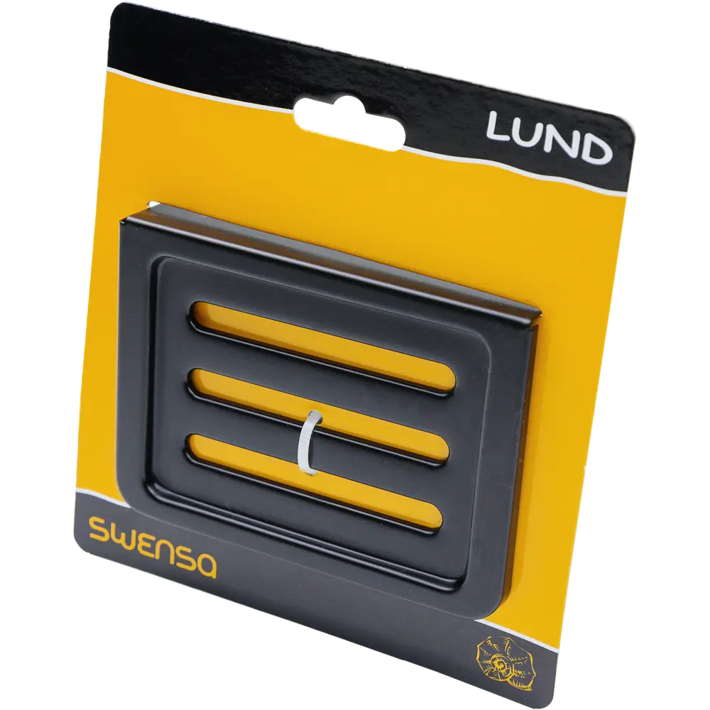 Мыльница Lund металл цвет чёрный SWENSA STLM-2067847 - Вид №3