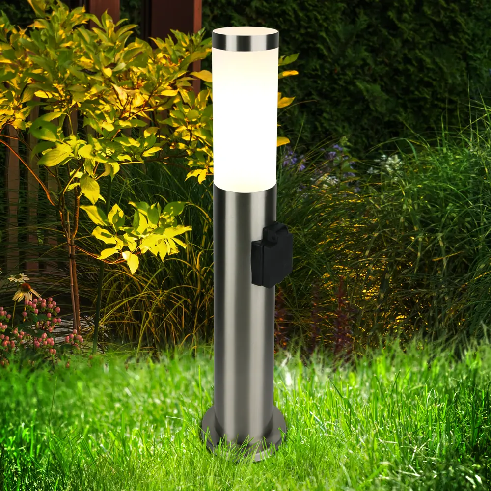 Фонарный столб уличный KREAFORTA Begnas 50 см серый STLM-2146492