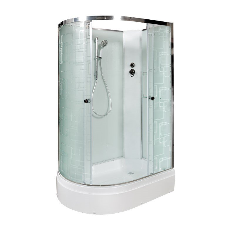 L 920 R с электрикой Душевая кабина DETO Серия L ЕМ2712 R N (без крыши)