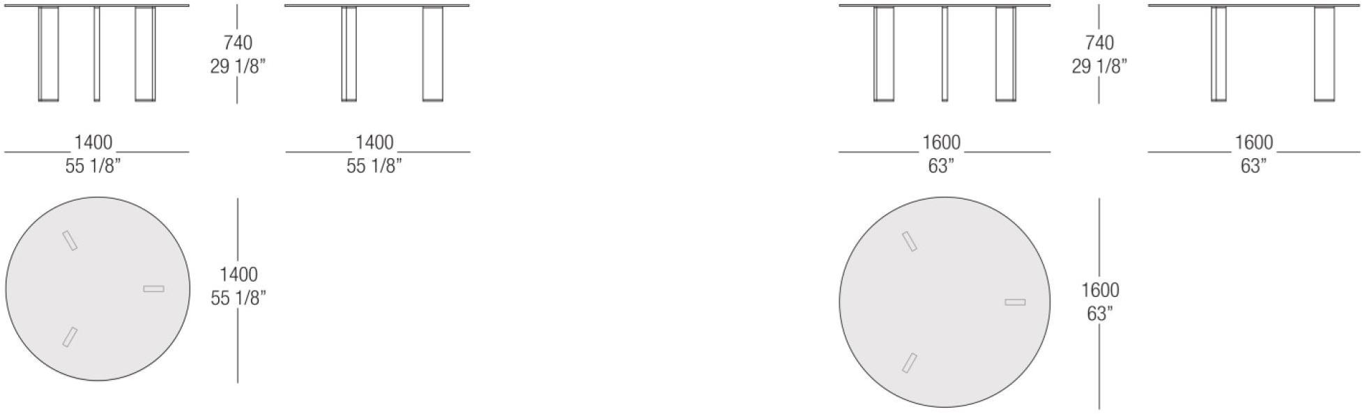 MisuraEmme Круглый стол из алюминия и стекла Atelier sun-id-1491382 - Вид №1