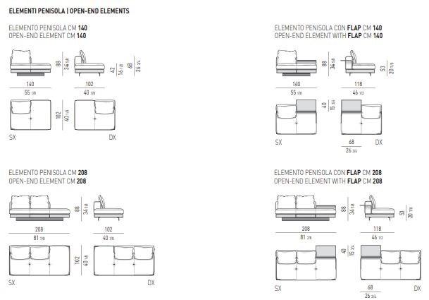 Minotti Секционный кожаный диван Connery sun-id-1360756 - Вид №7