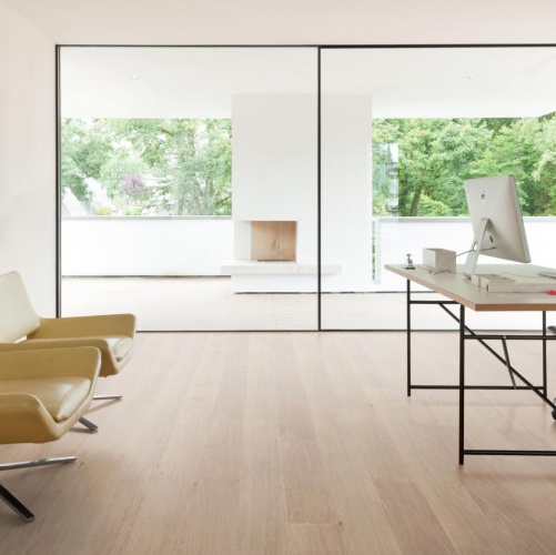 Паркетная доска Haro 4000 Series Top connect Кремово-белый Маркант Дуб Рустик с брашью (Текстурированная) 2200х180 мм 535538 - Вид №3