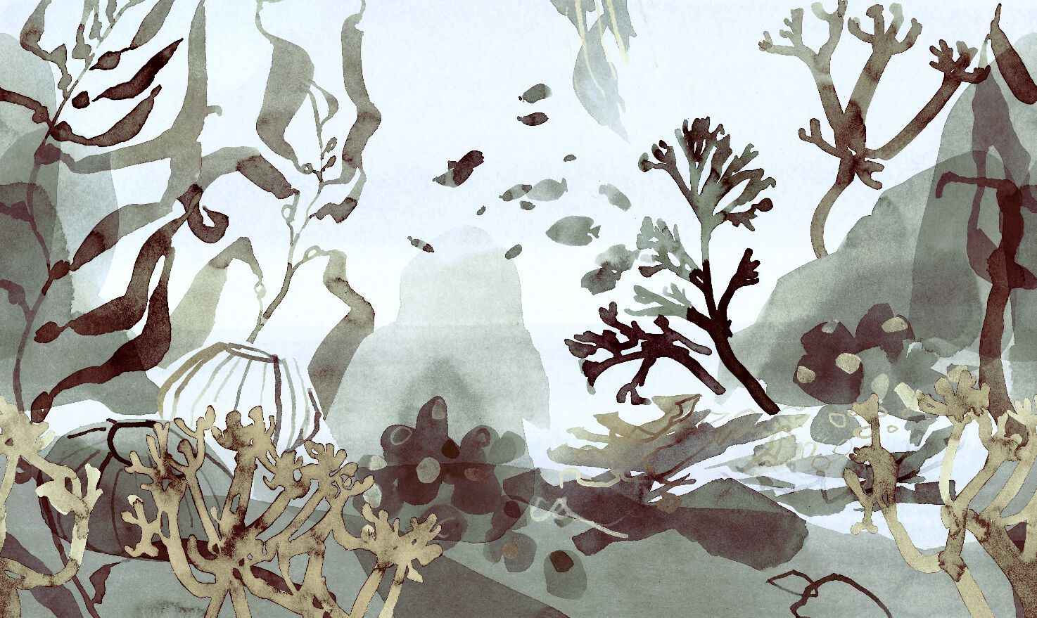 Обои с цветочными мотивами Jannelli&Volpi CORALLI ARCH-00096491 - Вид №4