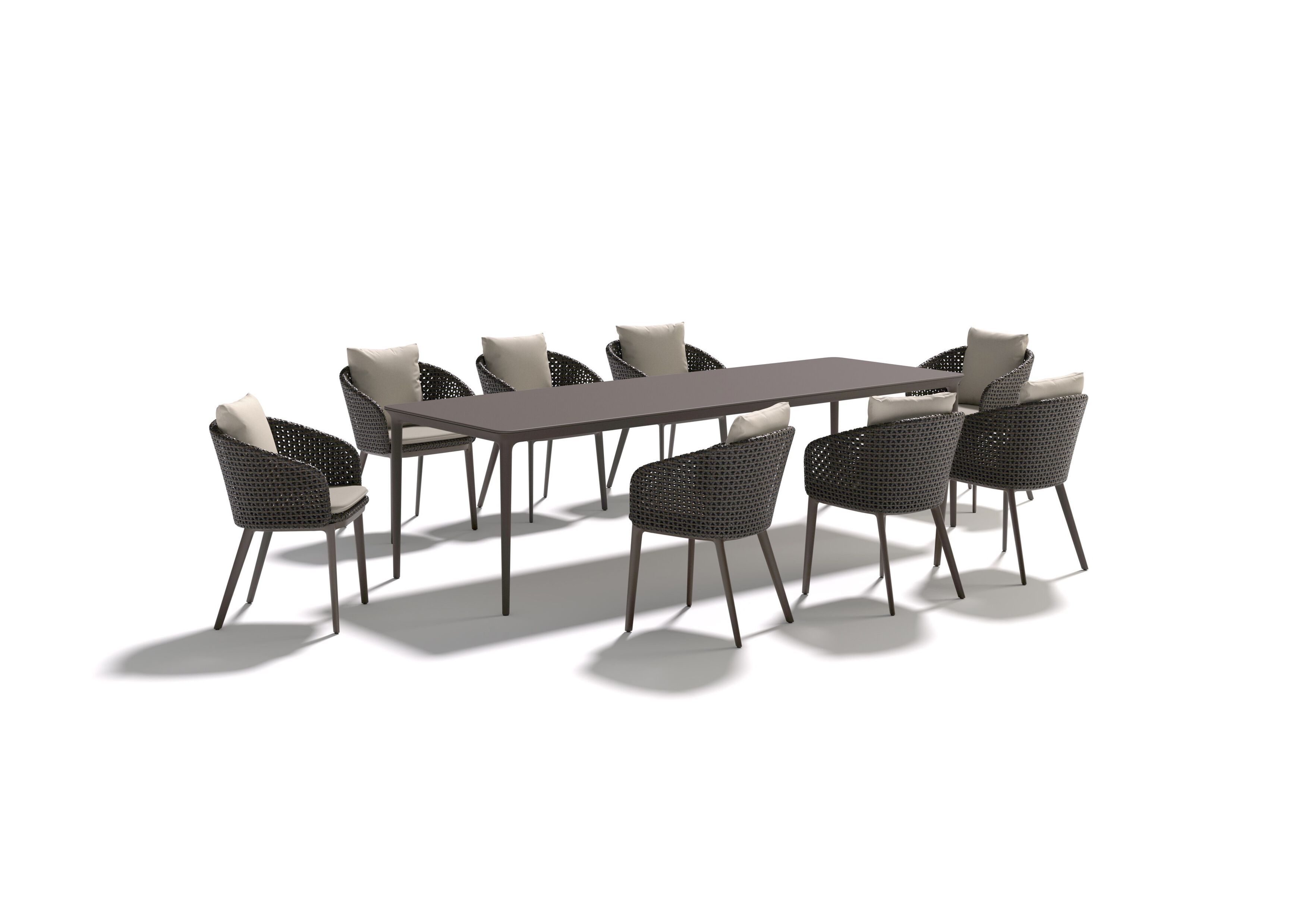 Синтетическое волокно сад стул DEDON MBRACE ALU ARCH-00000080 - Вид №3