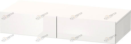 DS827002222 Полочка с ящиком DuraStyle #DS8270 1000 x 440 мм Белый глянцевый декор Duravit