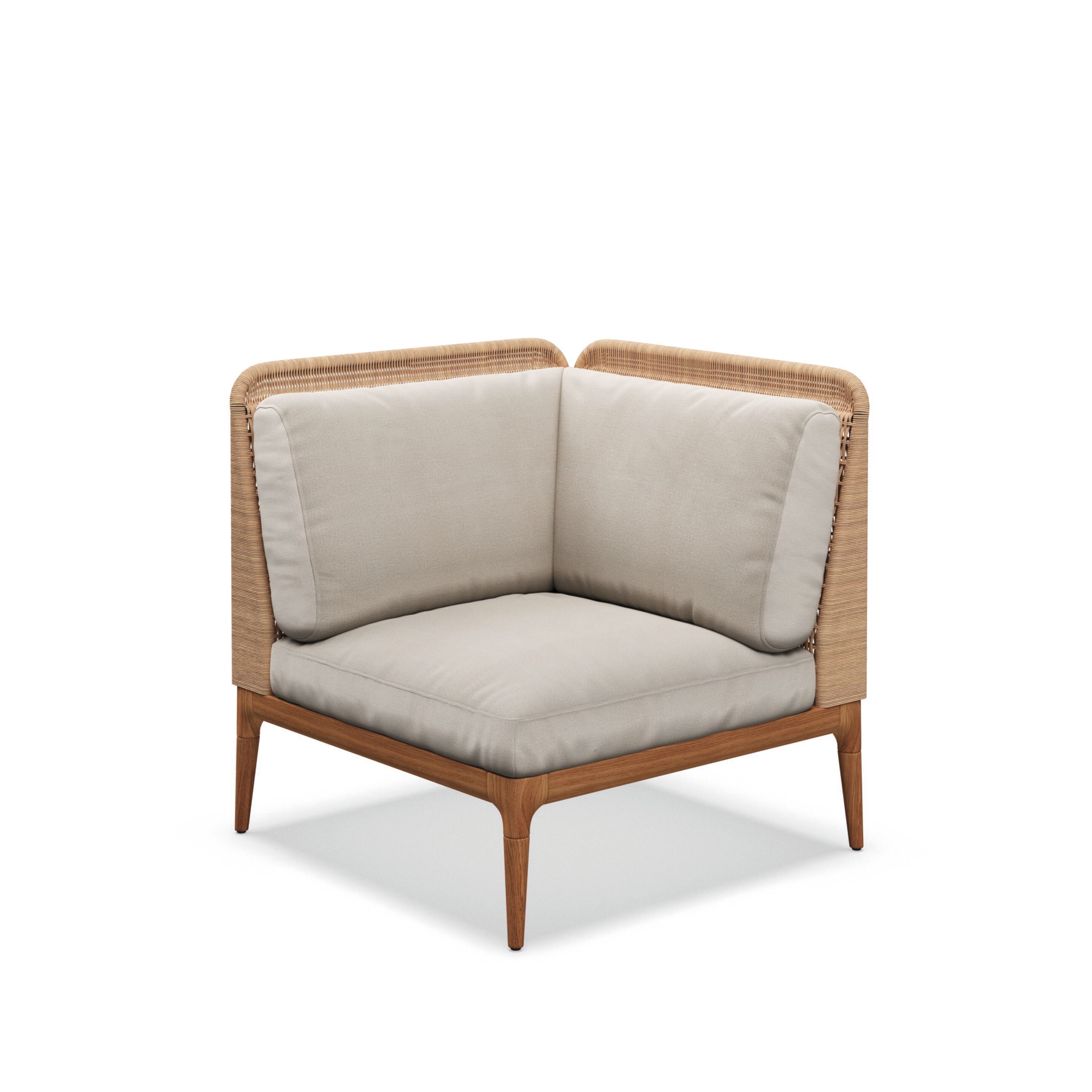 Плетеное и тканое угловое садовое кресло Gloster ARCH-00106617 - Вид №16