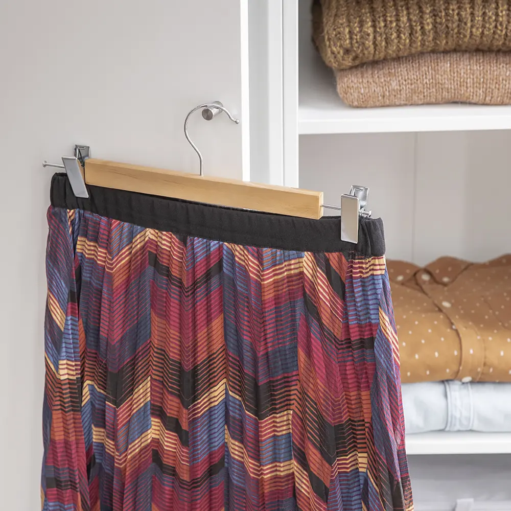 Плечики для одежды с зажимом KONSENSA 34 см дерево/металл цвет натуральный Плечики с зажимом STLM-2159581 - Вид №5