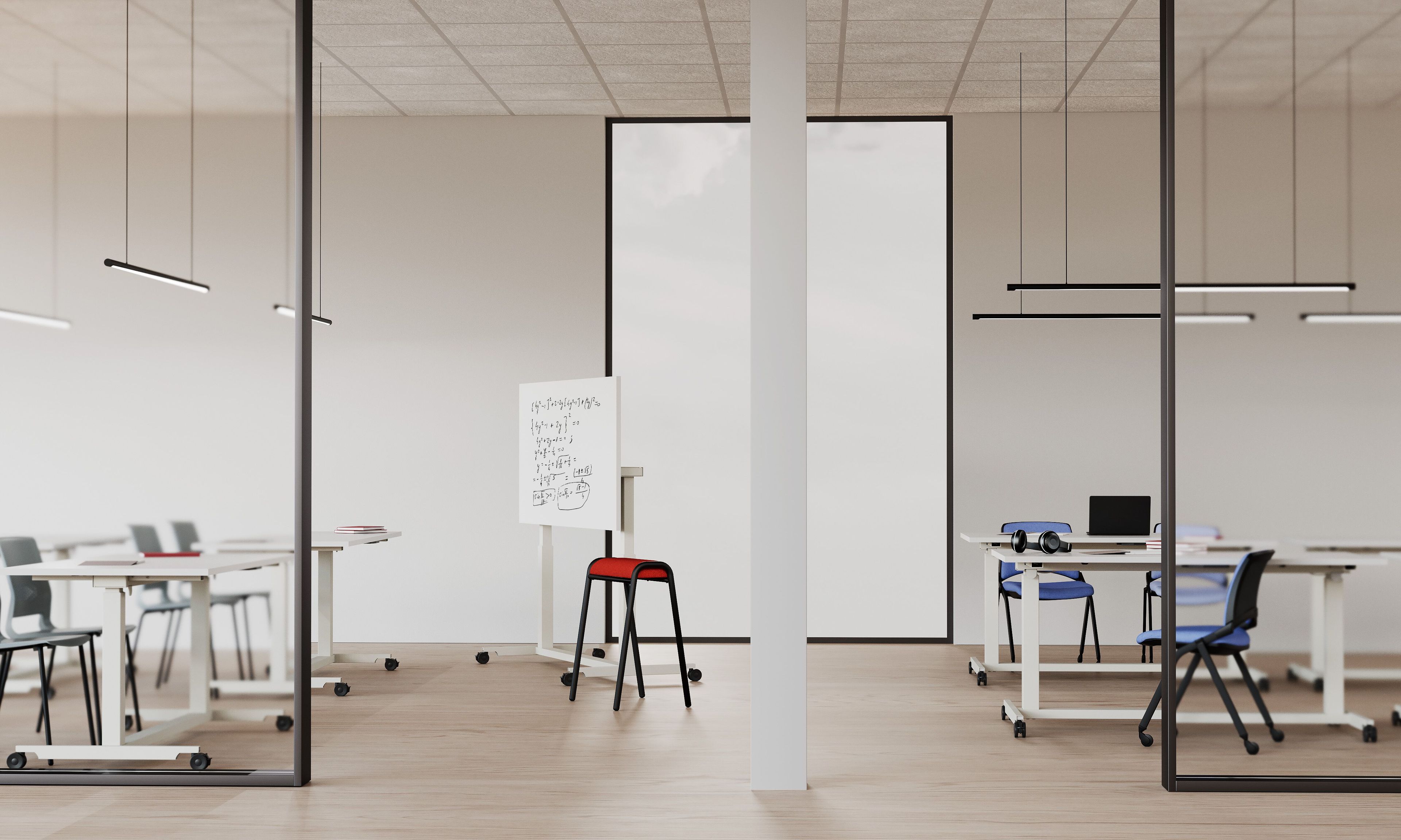 Стол для совещаний на колесиках с откидным верхом IBEBI Rise ARCH-00091709