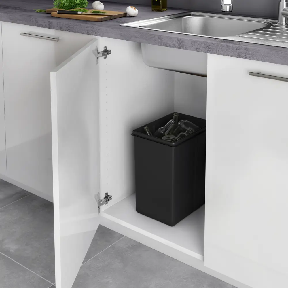 Ведро для мусора 20 л черный Delinia ID STLM-2129157 - Вид №1