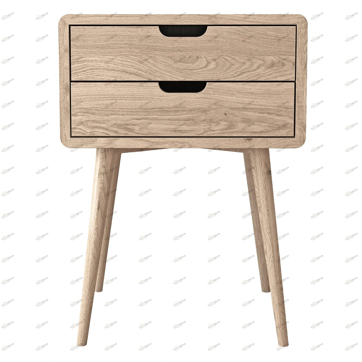 Тумбочка деревянная с 2 ящиками Jackson FURNITERA JACKSON 120314 Бежевый;дуб сонома 