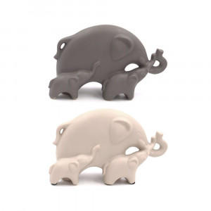 266538 Фигурка декоративная "Слоны" 21 х 7 х 13 см РЕМЕКО