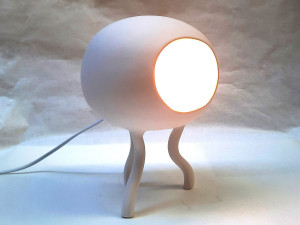 Керамическая светодиодная настольная лампа ручной работы