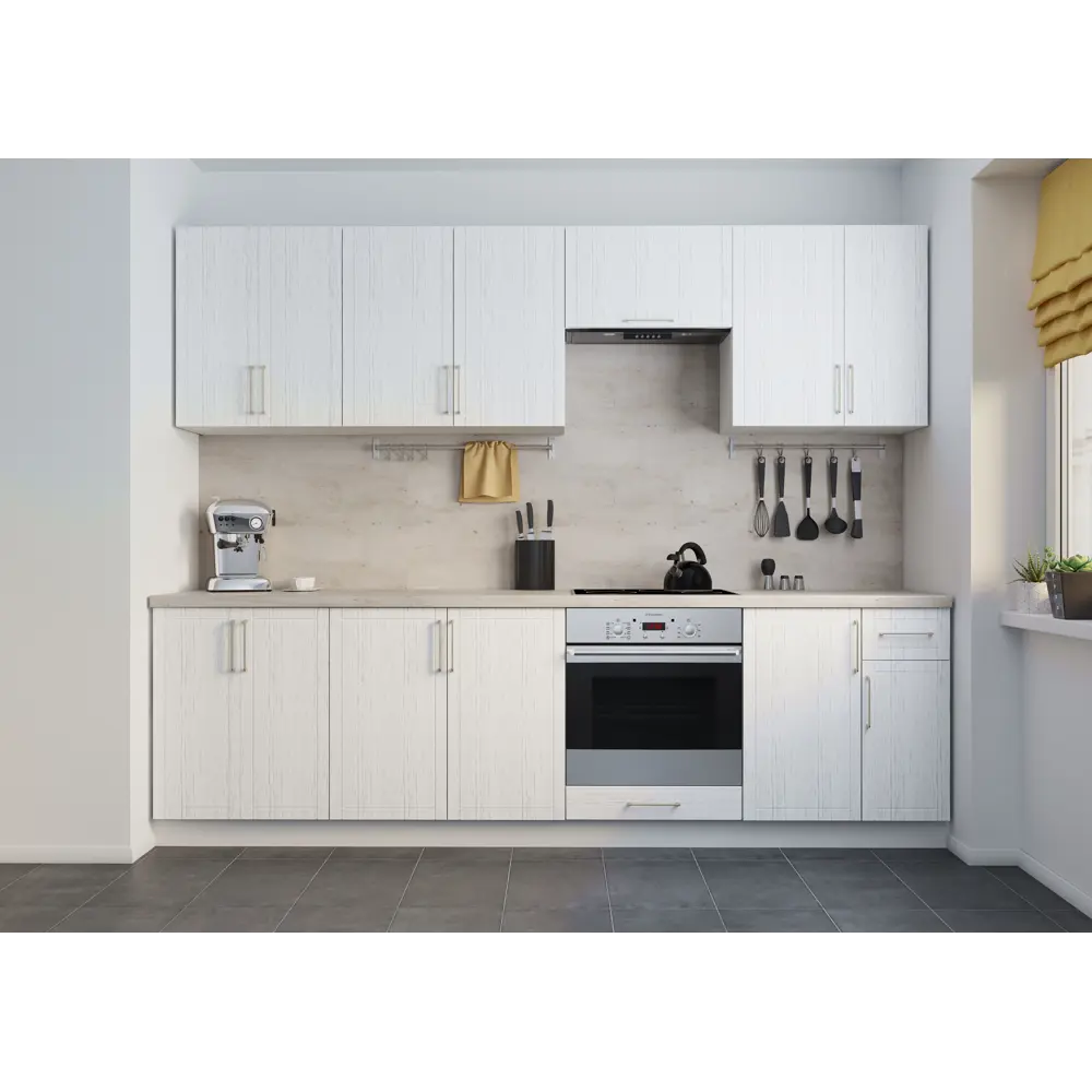 Навесной шкаф Агидель 60x33.8x29 см KONSENSA ЛДСП цвет белый STLM-2143576 - Вид №6