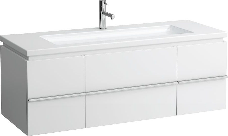 H4013120755191 Шкафчик под раковину, для раковин 816435, 2 выдвижных ящика, 2 дверцы, 2 стеклянные полки LAUFEN PRO - Вид №1