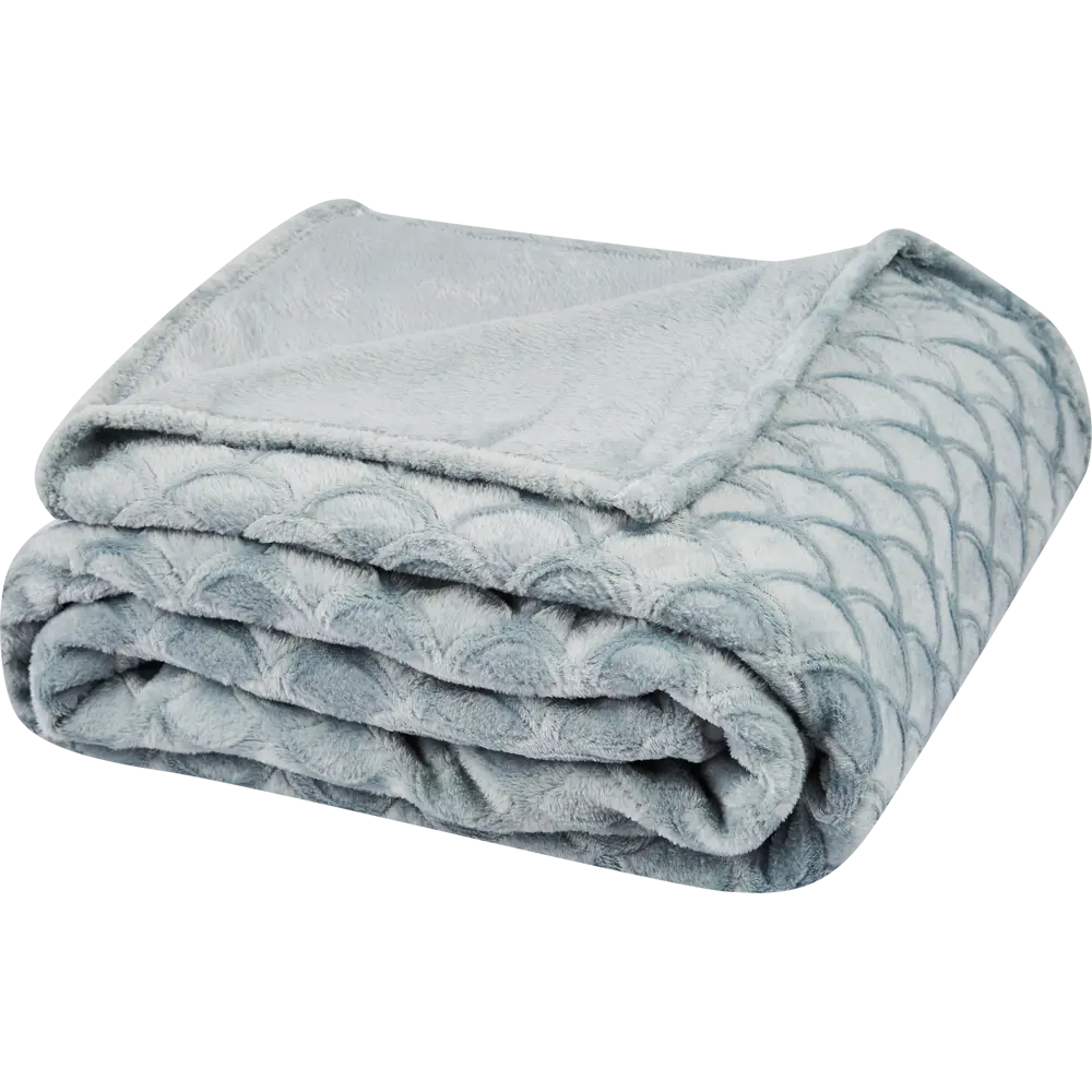 Плед Aglae 180x200 см фланель цвет серый Ardenza Весеннее промо STLM-2141467 - Вид №2