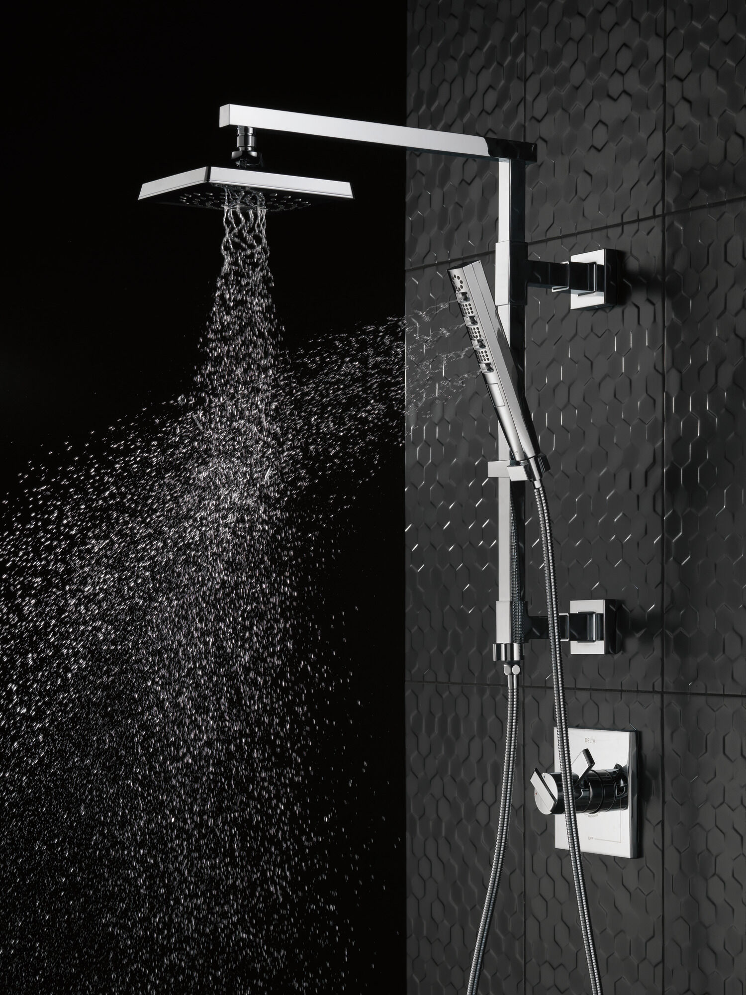 U495D-60-PK Шланг для ручного душа 60–80 дюймов Delta Faucet Universal Showering Хром  - Вид №10