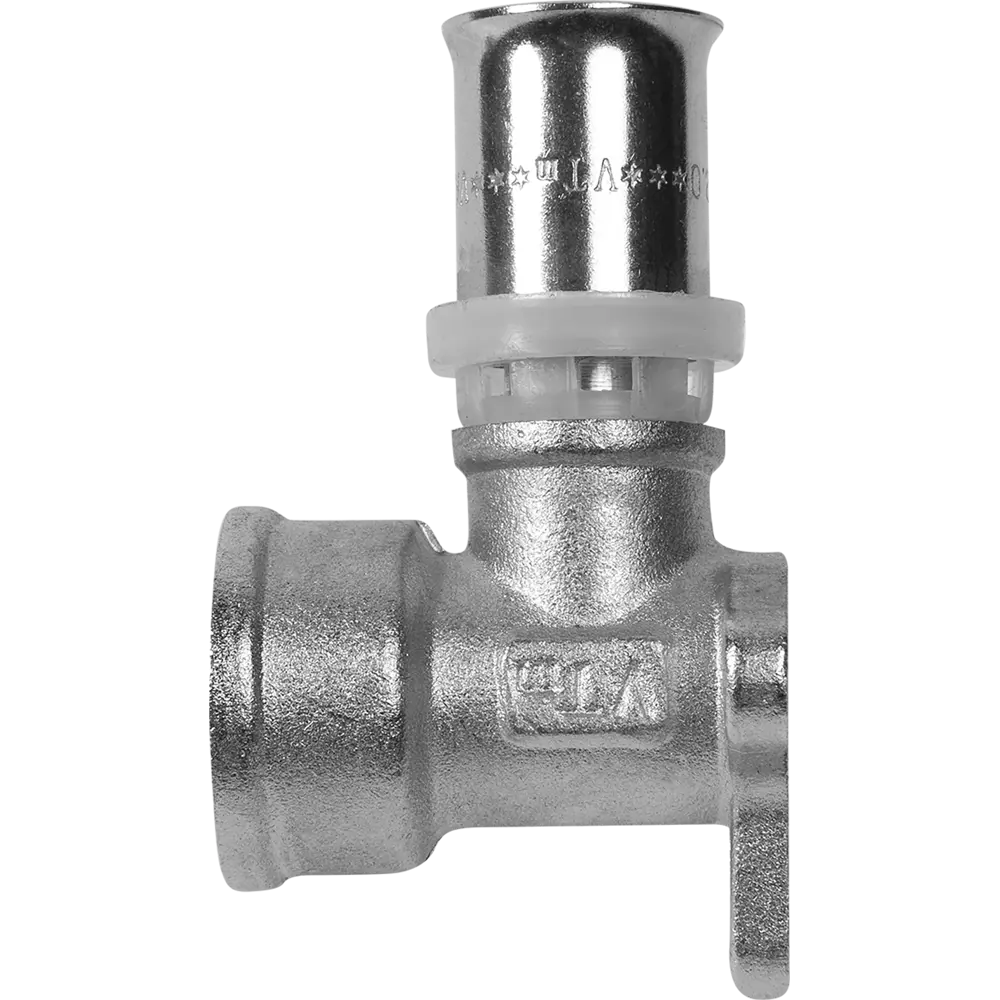 Водорозетка Valtec 1/2"x16 мм ВР никелированная латунь VTM.254.N.001604 STLM-2063640 - Вид №2