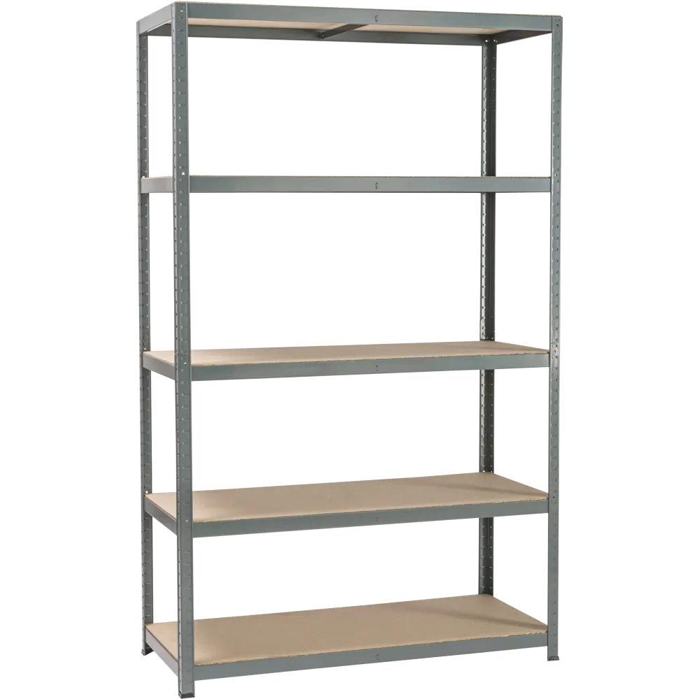 Стеллаж металлический Spaceo 120x196x50 см, 5 полок, цвет серый STLM-2148941 - Вид №11